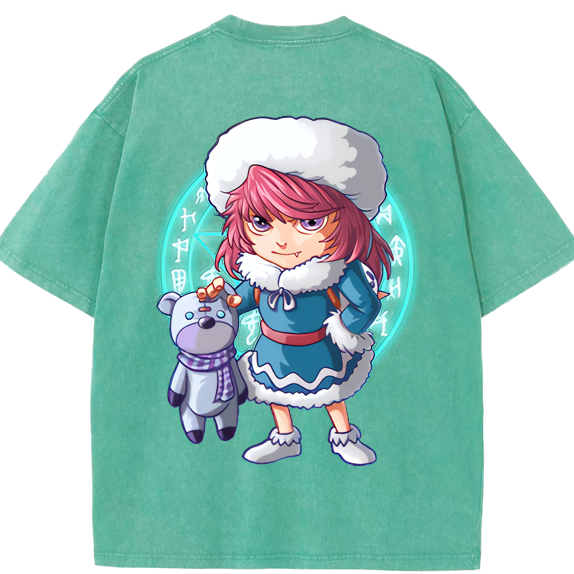 リーグ・オブ・レジェンド League of Legends LOL 綿100% ヴィンテージ風 半袖Tシャツ（背面プリント）